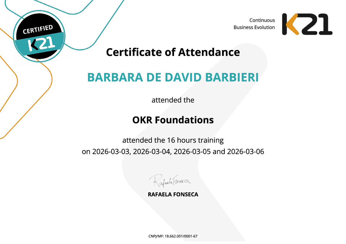 Certificado K21